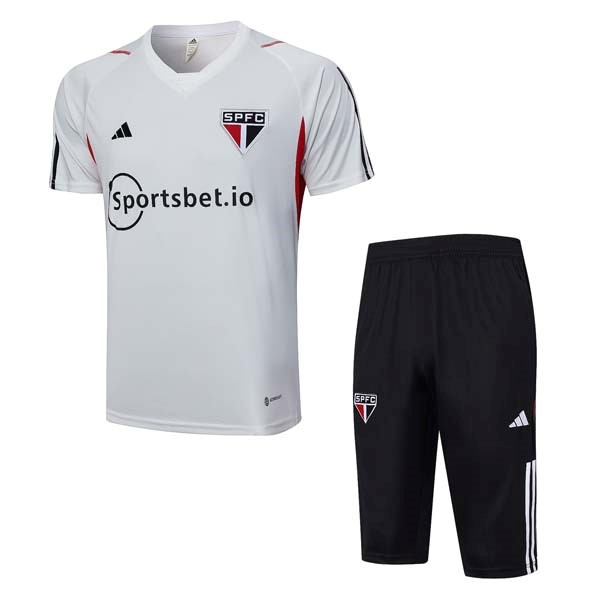 Trikot Entrainement Sao Paulo Komplett Set 2023-24 Weiß